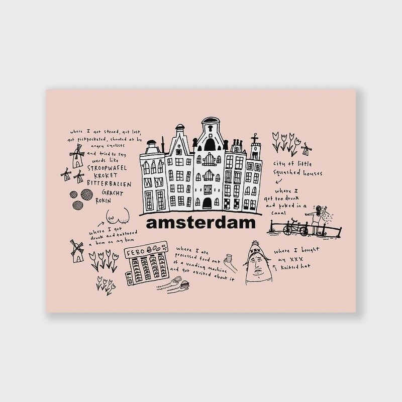 Amsterdam Postcard (Eat Mielies)