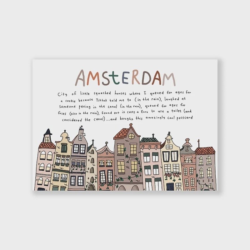 Amsterdam TikTok Cookie Postcard