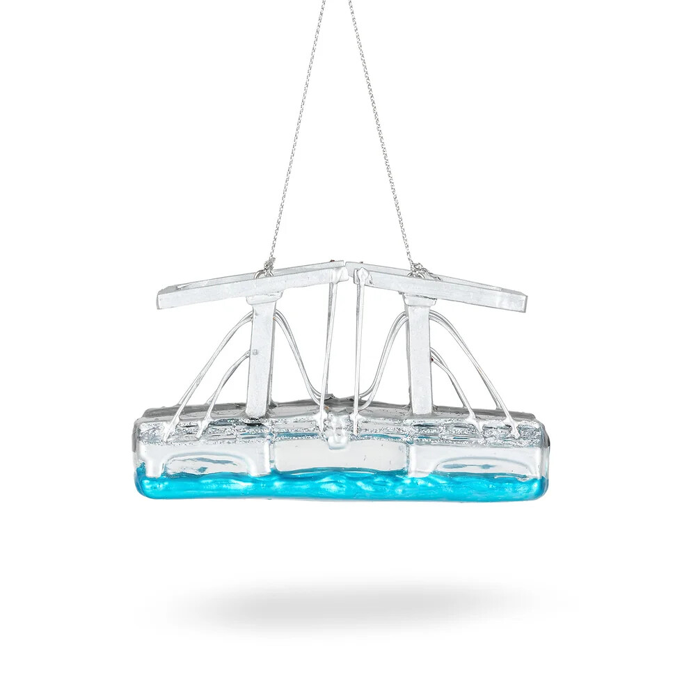 De Magere Brug Kerstbal Zilver