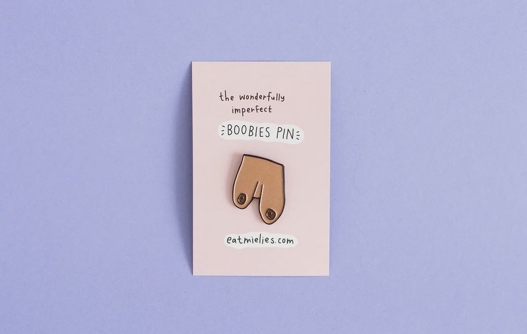 Boobies Pin Brown