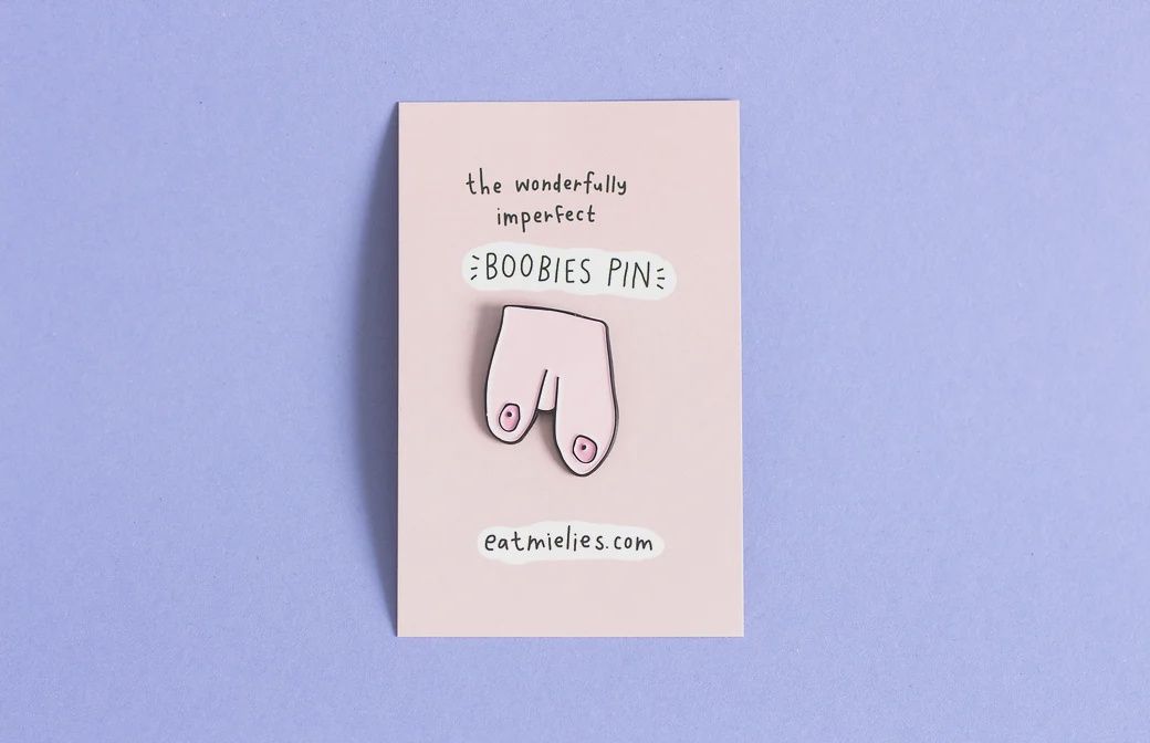 Boobies Pin Pink