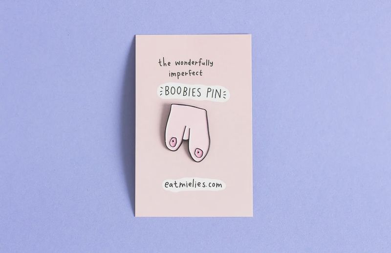 Boobies Pin Pink