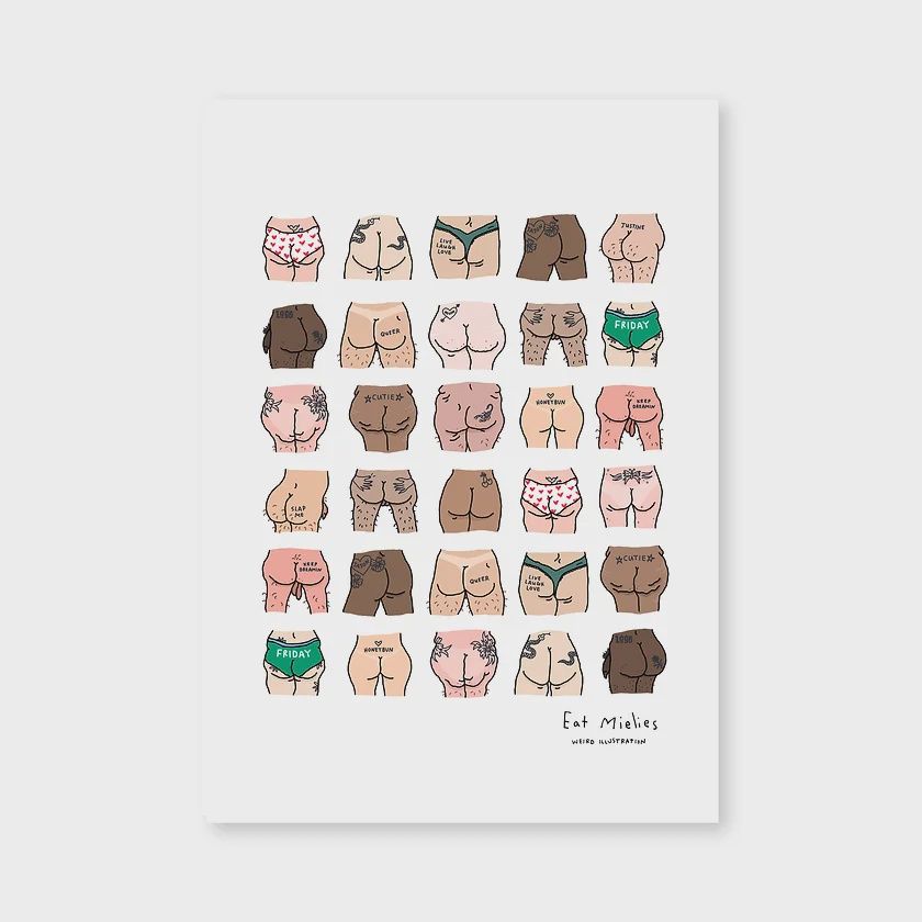 Tattoed butts print