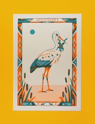 Ooievaar Riso Print A4