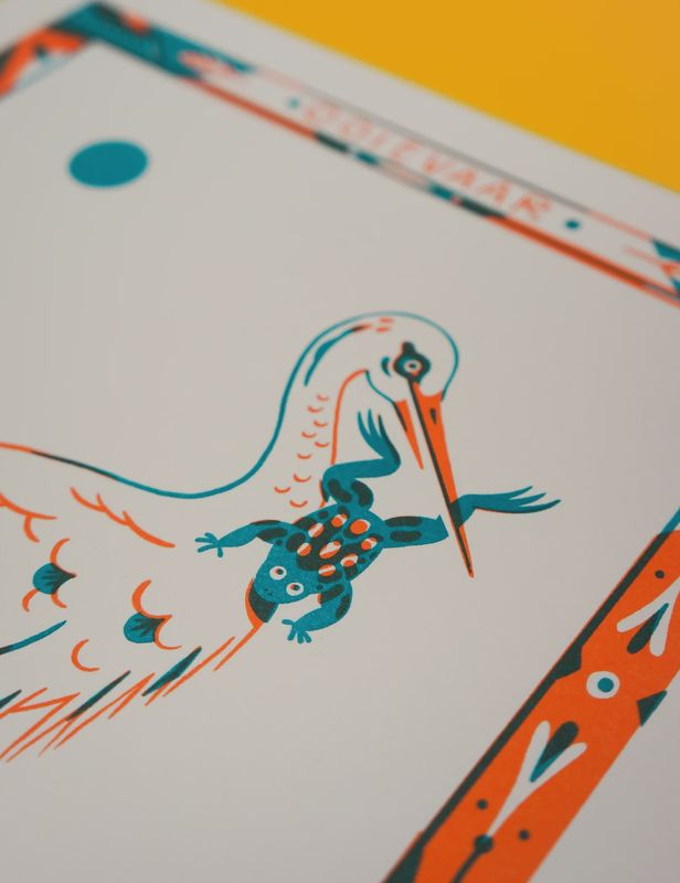 Ooievaar Riso Print A4