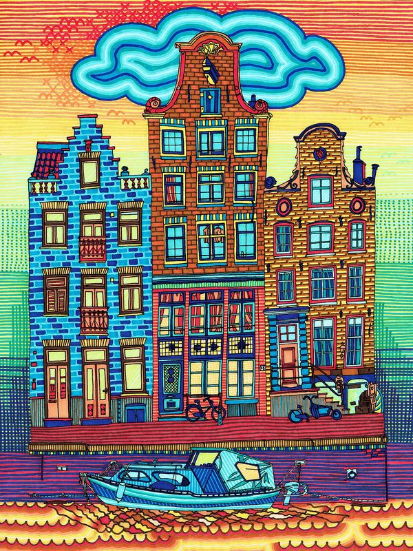 Print Amazing Amsterdam 30x40cm