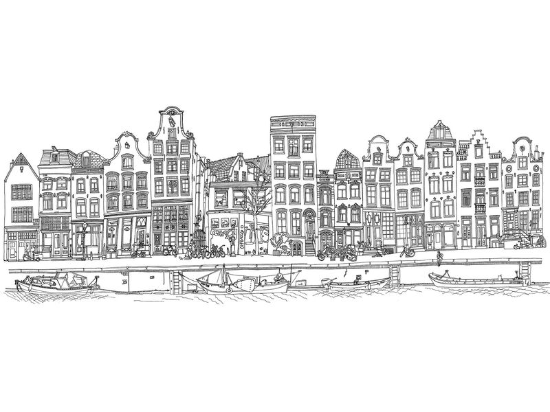 Print Amsterdam Line 30x40cm