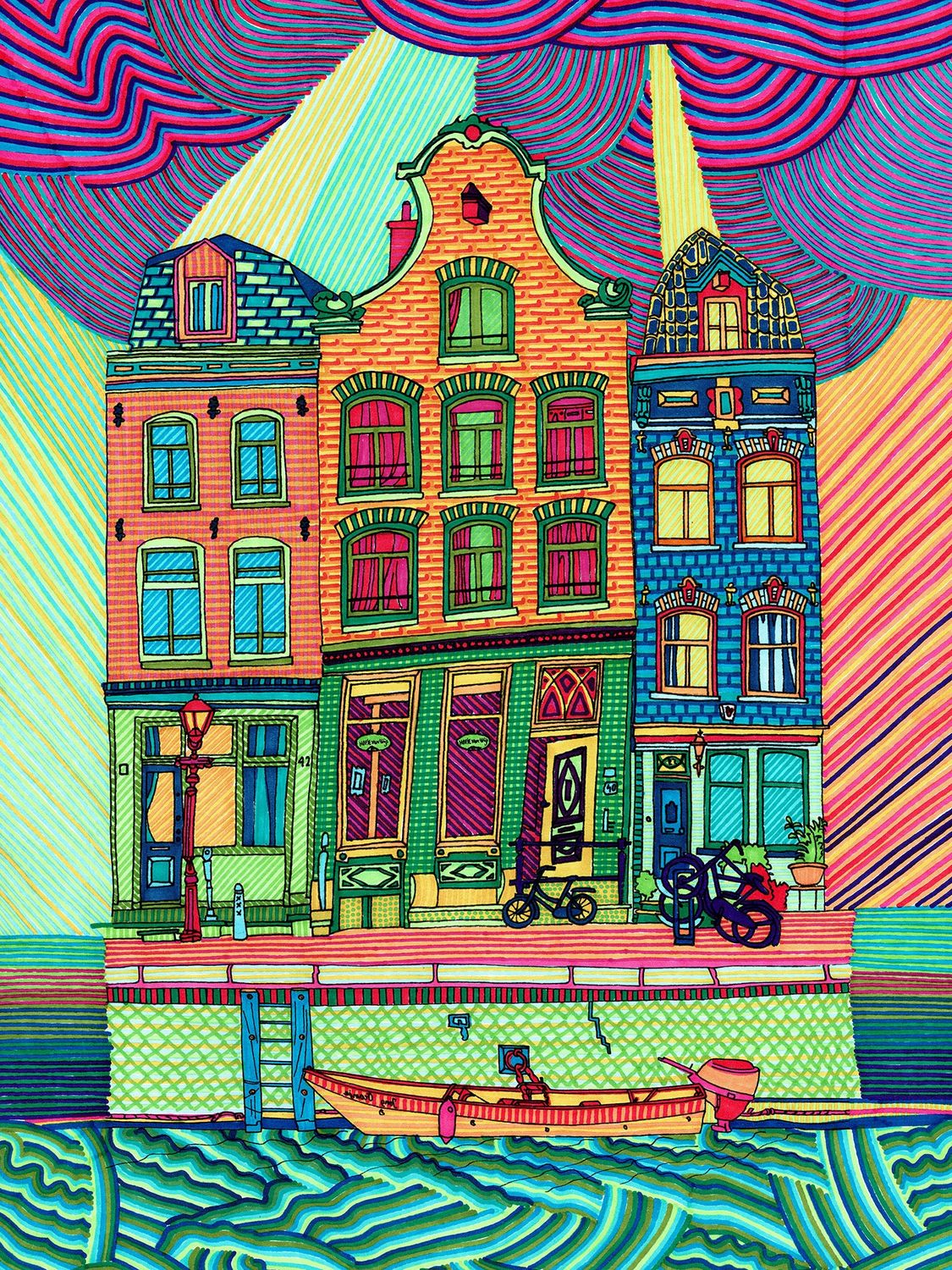 Print Beautiful Amsterdam 30x40cm