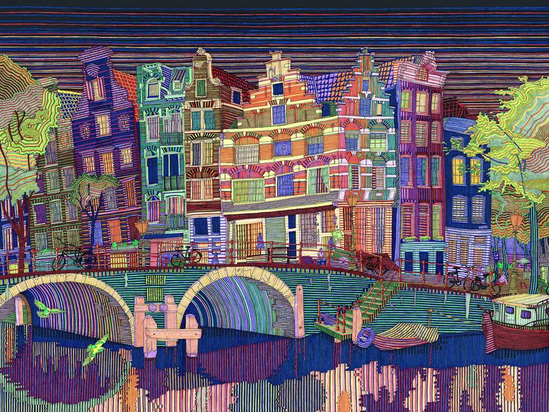Print Brouwersgracht 30x40cm