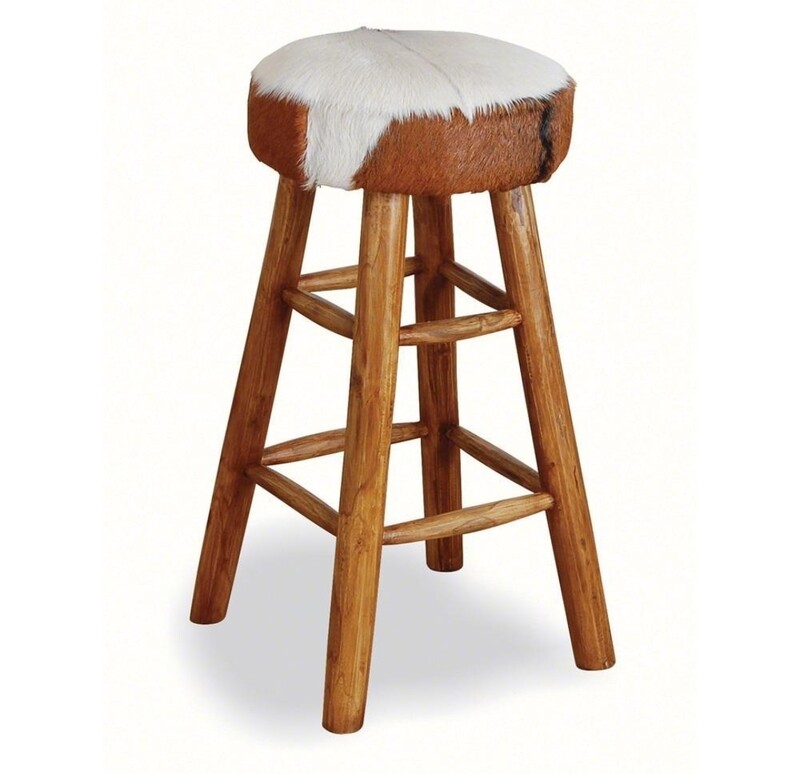 Bar Stool With Hairon Seat