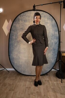 Loretta Kostümjacke im Stil der 40er mit Schößchen