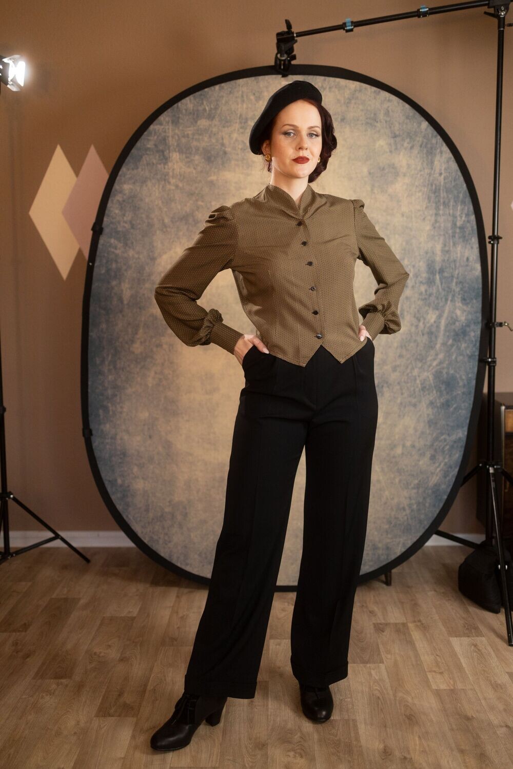 Katherina, Marlenehose aus Wolle