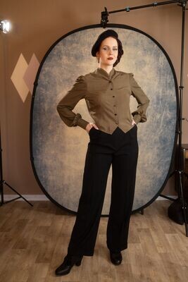Katherina, Marlenehose aus Wolle
