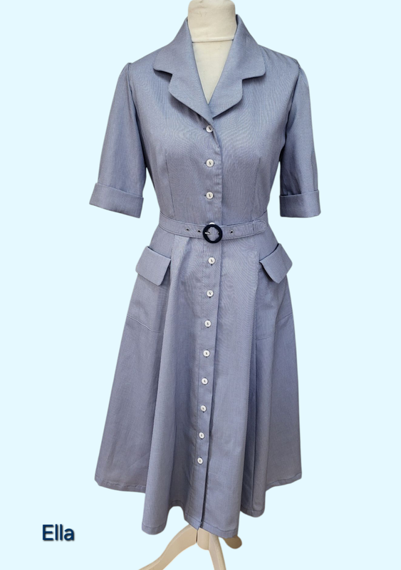 Ella Blusenkleid aus Baumwolle mit Kragen Ella Blusenkleid aus Baumwolle mit Kragen