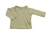 Prematuur overslag shirtje baby rib dusty green