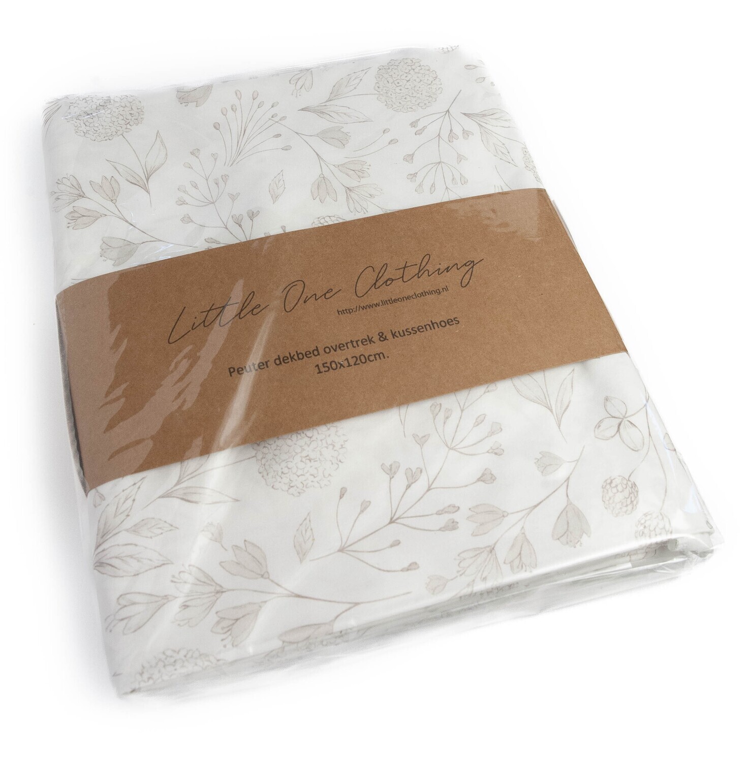 Toddler duvet natural flowers