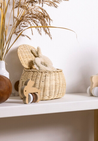 Rabbit rattle wood