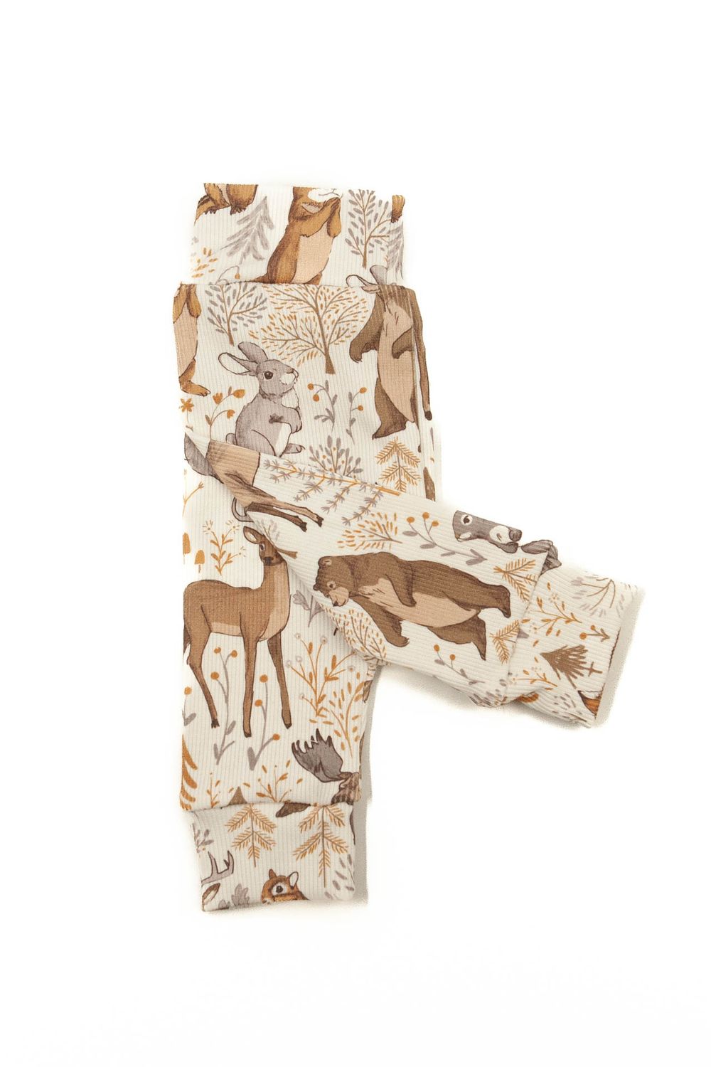 Trouser baby rib woodland animals
