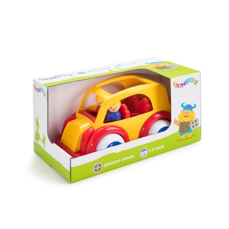 Viking Toys car Taxi with 2 figures, 25cm, 81260-yellow