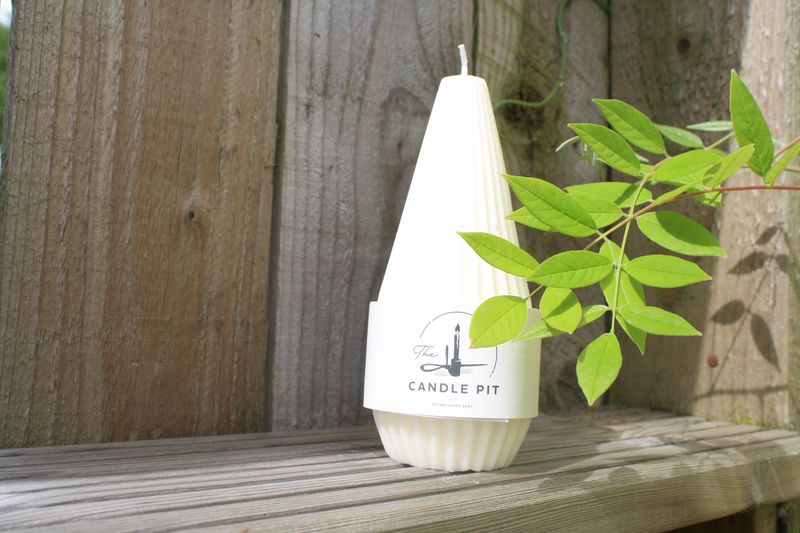 Large Pear Shaped Pillar Candle (Unscented)