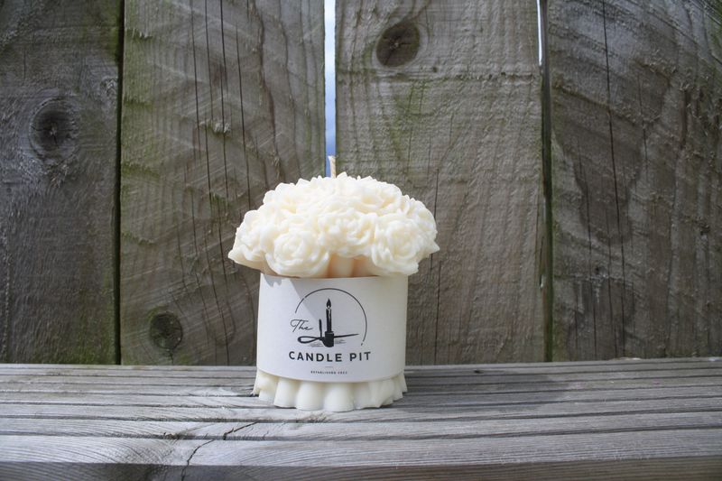 Bouquet Pillar Candle  (Unscented)