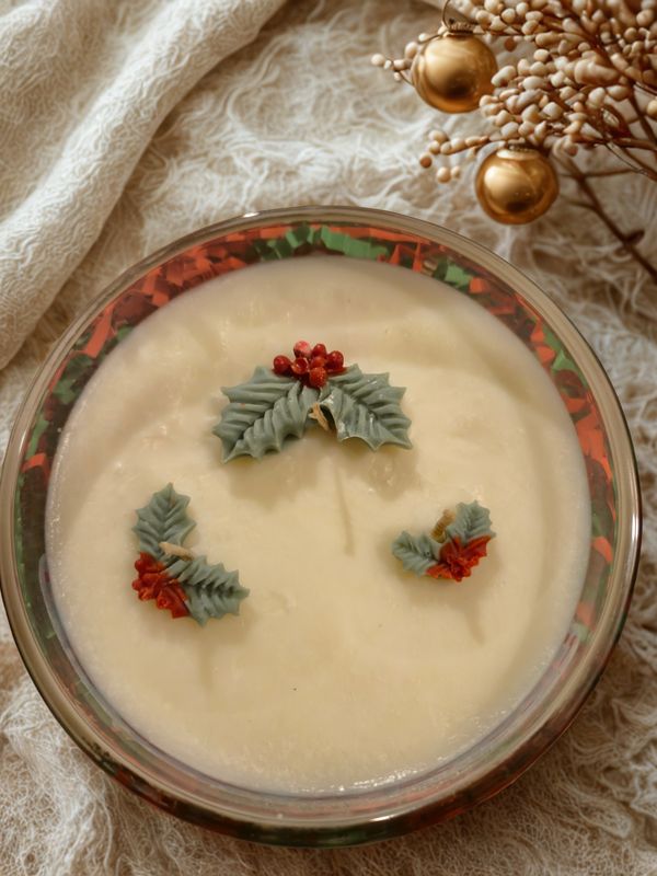 Frankincense & Myrrh/Cosy Christmas Festive 3-Wick Christmas Candles - Gift Box Editions