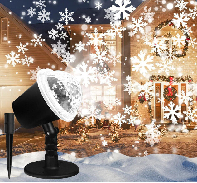 Outdoor Christmas Snowflake Projector Lights