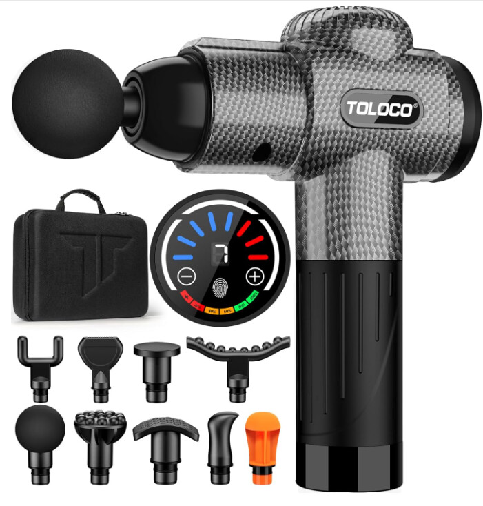 TOLOCO TO-EM26 Percussion Massage Gun for Athletes Deep Tissue Muscle