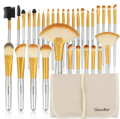 32 PIECE YUWAKU MAKEUP BRUSH, WHOLESALE PRICE (Buy 10 or More): BUY 1-9 AND PAY $4.99 EACH