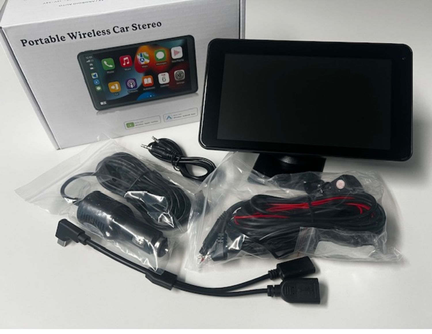 7&quot; PORTABLE WIRELESS CAR STEREO