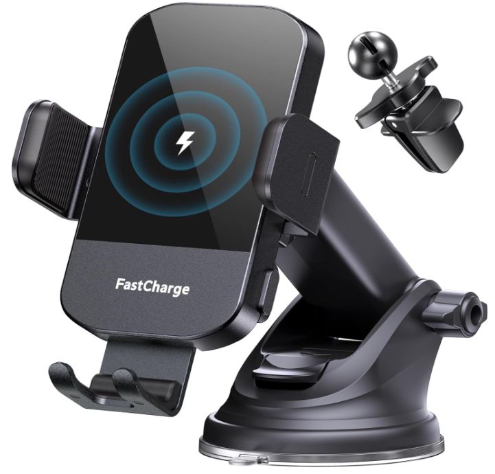 2-IN-1 WIRELESS CAR CHARGER M12