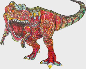 T-REX WOODEN PUZZLE A4