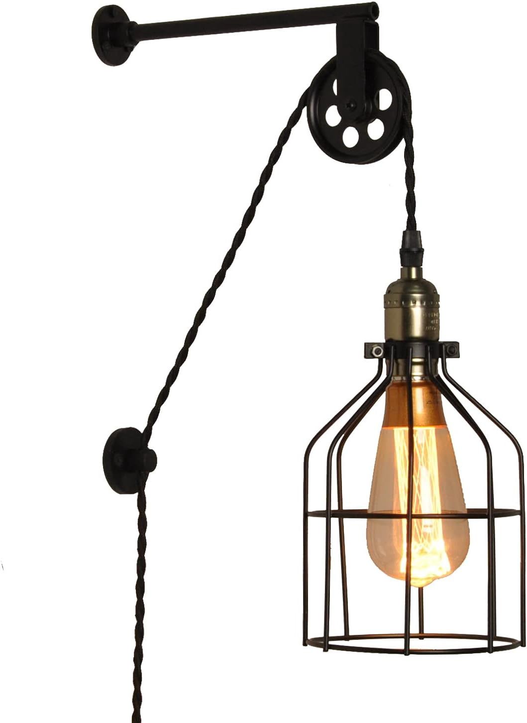 MODERN INDUSTRIAL RUSTIC CAGE LAMP