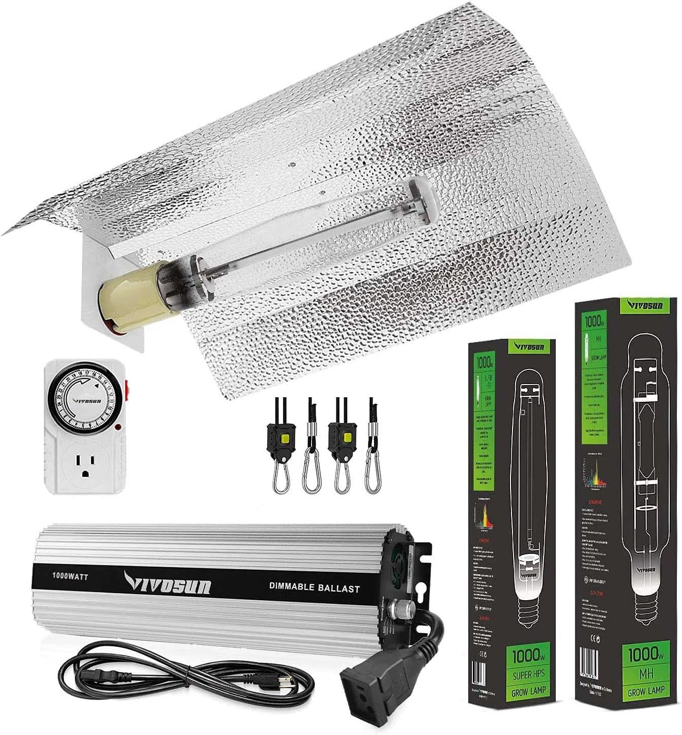VIVOSUN 1000 WATT HYDROPONIC GROW LIGHT KIT