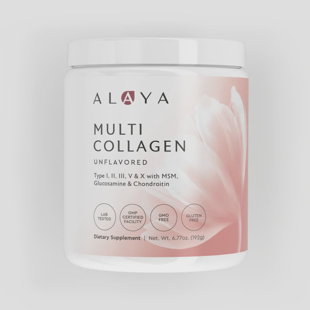 ALAYA MULTI COLLAGEN TYPE I, II, III, V  &amp; X, Size: 6.77oz (PRODUCT EXP. DATE 06/2024)