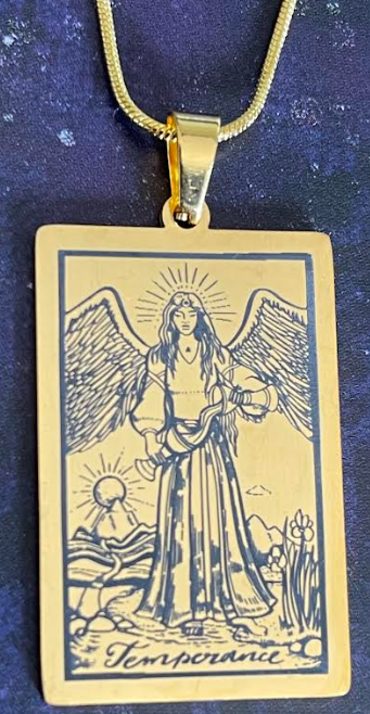 Pendant Temperance Tarot Card Neckless