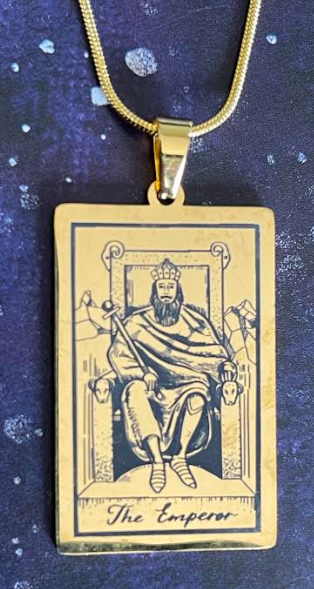Pendant The Emperor Tarot Card Neckless