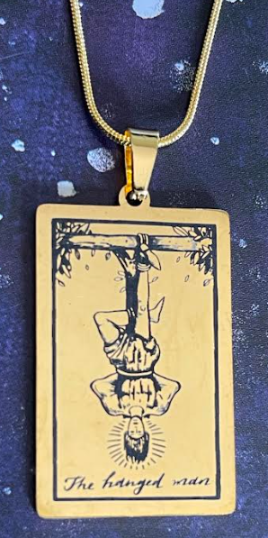 Pendant The Hanged Man Tarot Card Neckless