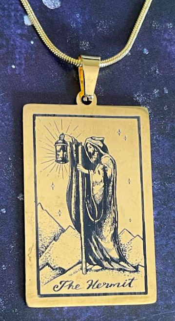 Pendant The Hermit Tarot Card Neckless