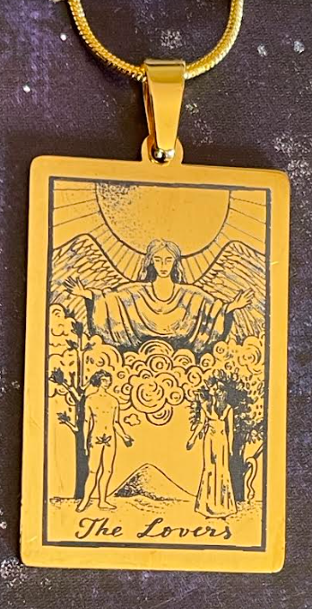 Pendant The Lover Tarot Card Neckless