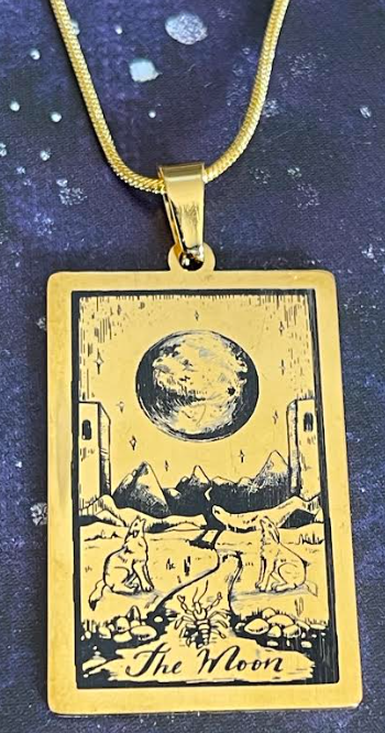 Pendant The Moon Tarot Card Neckless