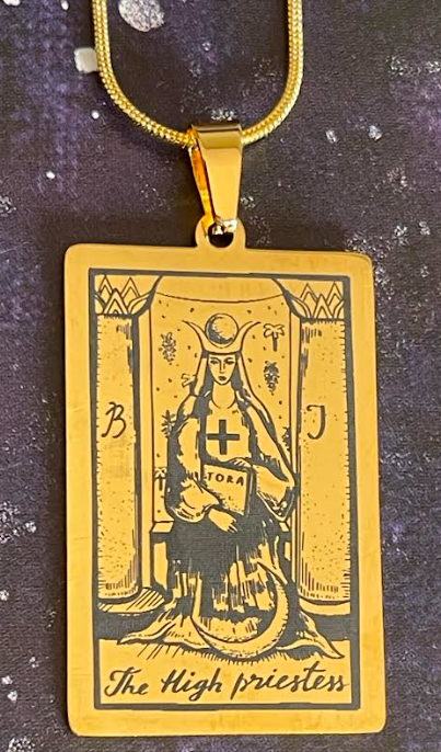 Pendant The High Priestess Tarot Card Neckless