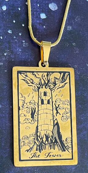 Pendant The Tower Tarot Card Neckless