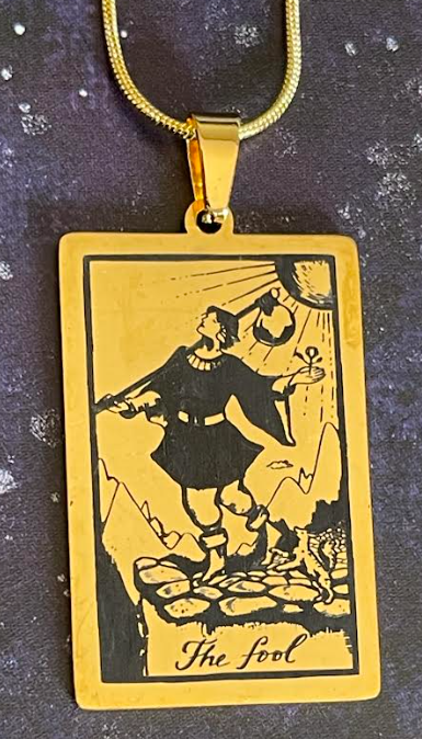 Pendant The Fool Tarot Card Neckless