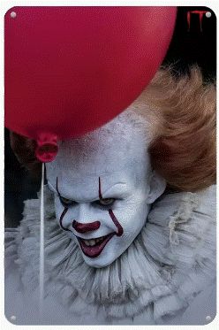 Metal Tin - It Clown Movie Poster Sign