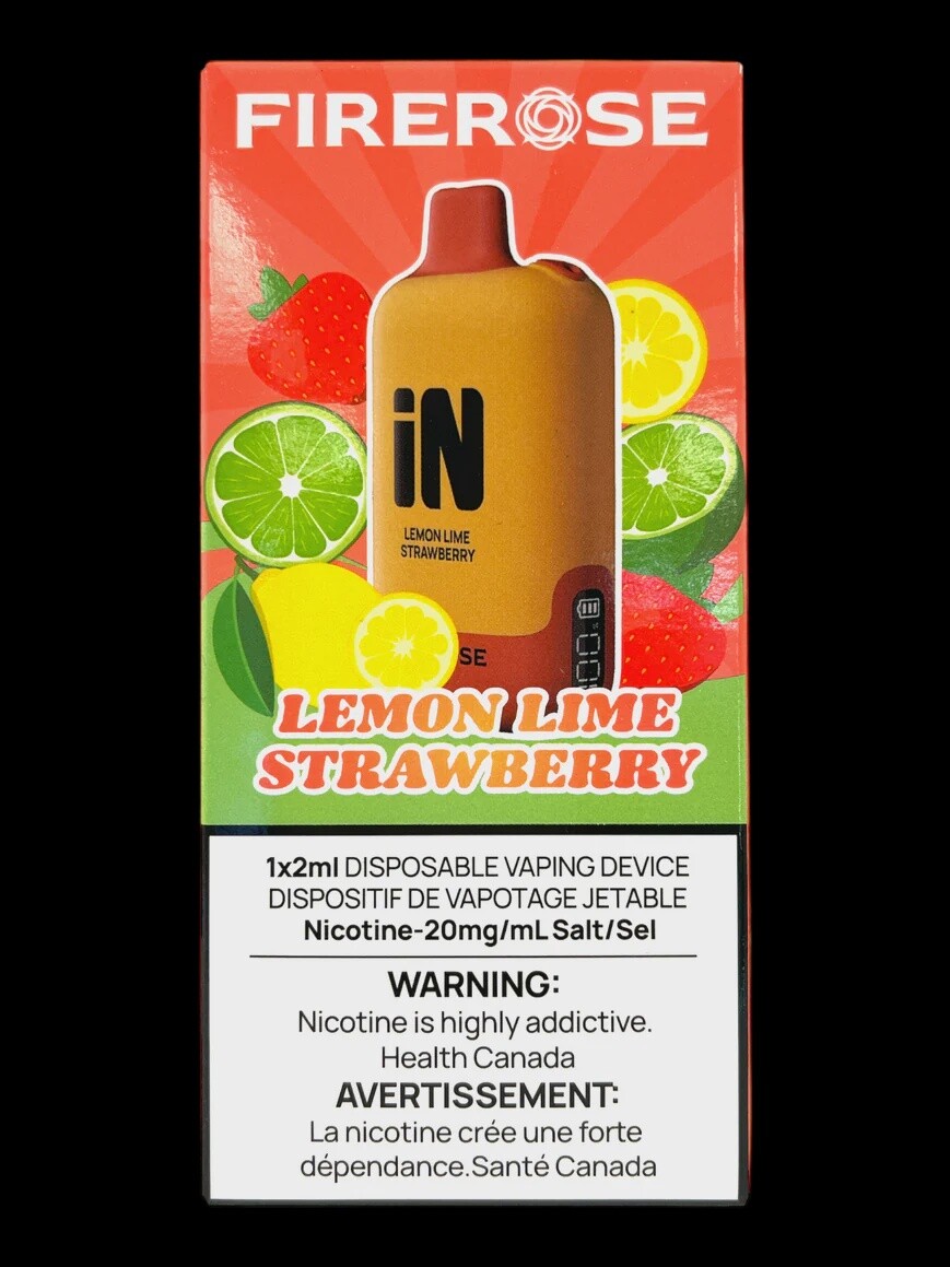 Disposable Device FIREROSE IN lemon lime strawberry