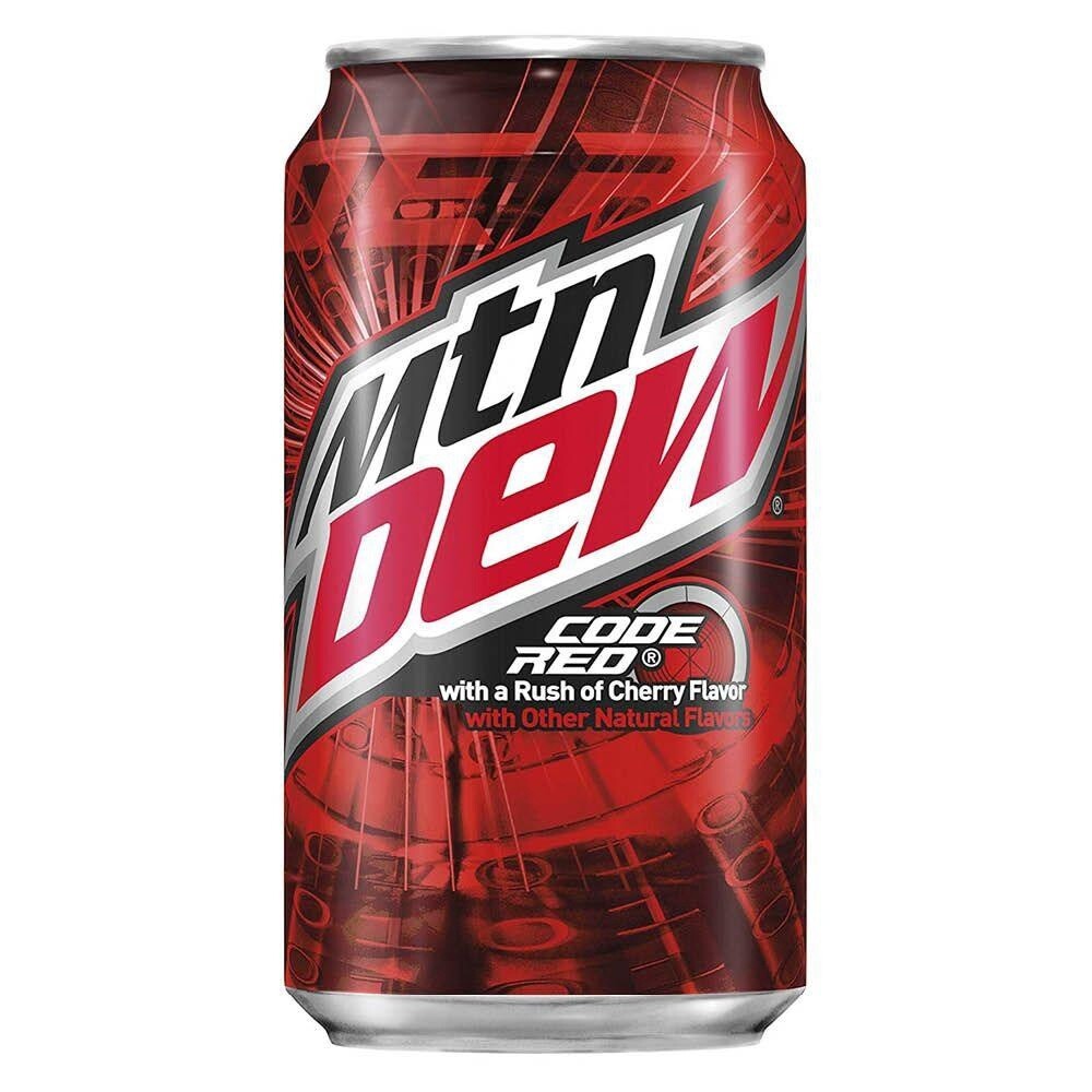Cold Drinks Mtn Dew Code Red 355ml