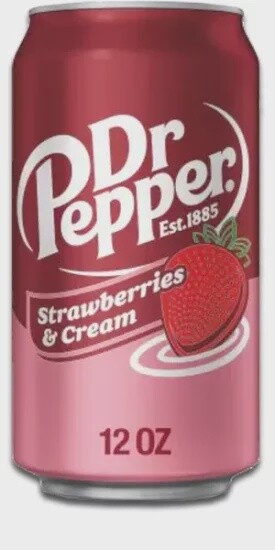 Cold Drinks Dr Pepper Strawberry &amp; Cream 355ml