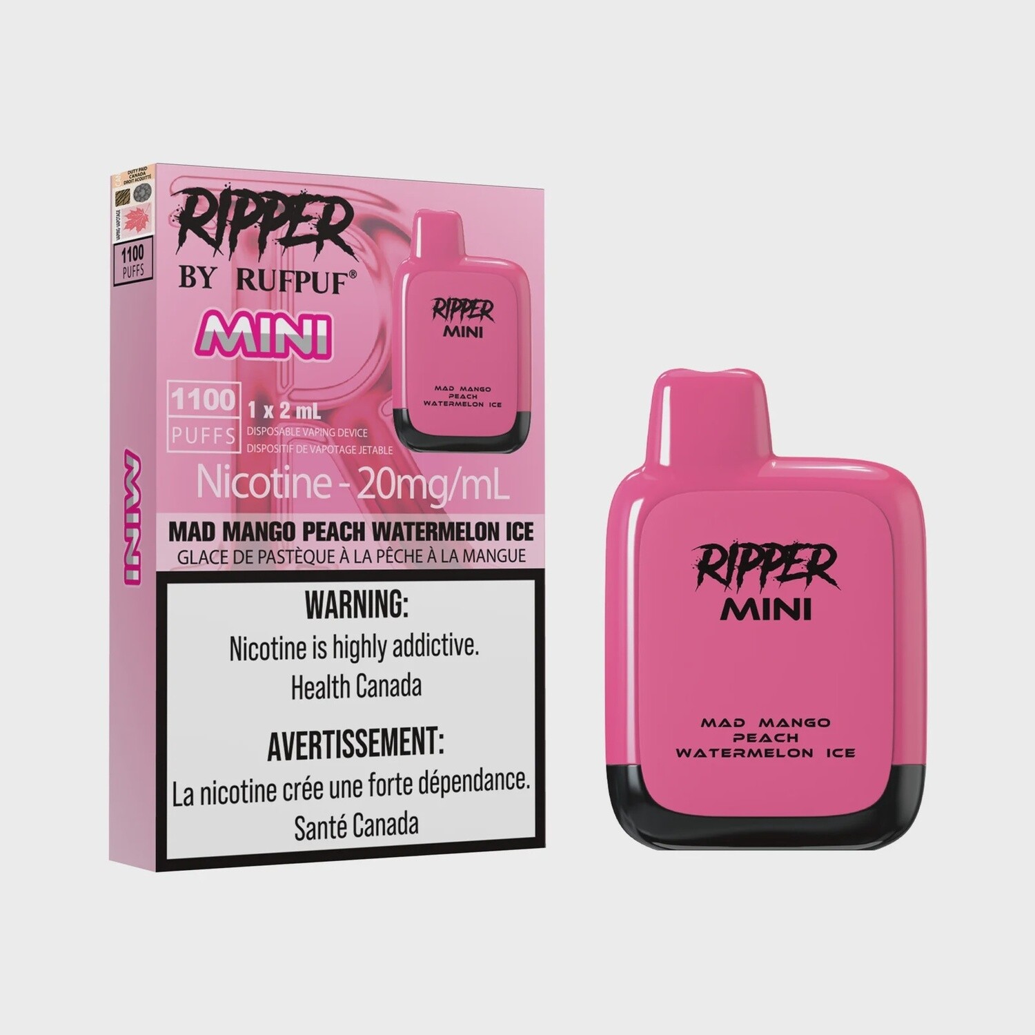 Disposable Device Ripper Mini Mad Mango Peach Watermelon Ice