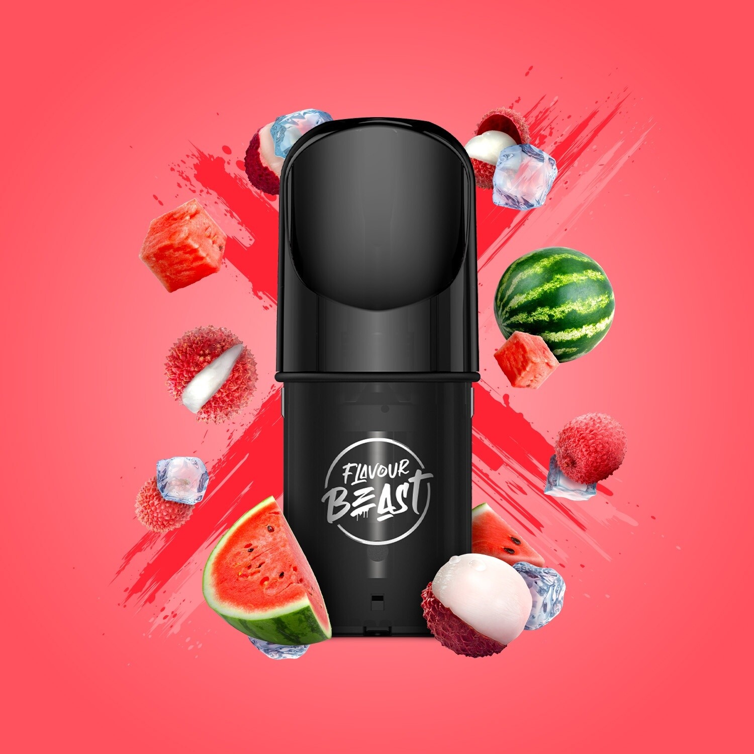 Pods Flavour beast lit lychee watermelon iced pods